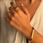 ست انگشتر و دستبند النگویی مسیکا