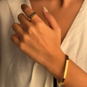 ست انگشتر و دستبند النگویی مسیکا