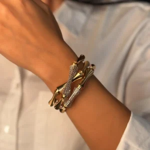 دستبند النگویی بونی سه رج