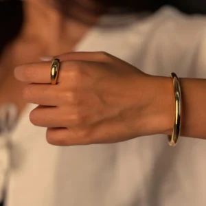 انگشتر و دستبند آینه ای اپل|النگوی آینه ای اپل