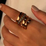 انگشتر پائون چهار رج