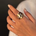 انگشتر پائون آینه ای