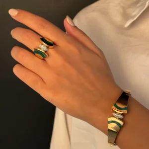 دستبند و انگشتر پائون