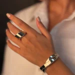 ست انگشتر و دستبند پائون در